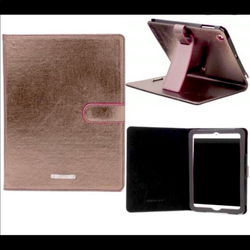 Stella & Dot mini iPad pewter case New